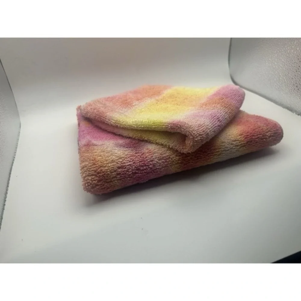2-PC Hand Tie Dye Upcycled‎ Hand Towel & Wash Cloth